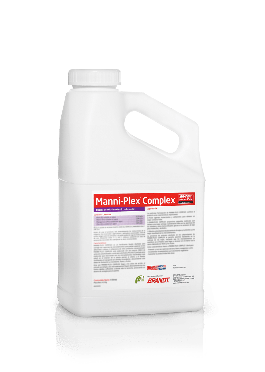 suplemento foliar de brandt manni-plex complex