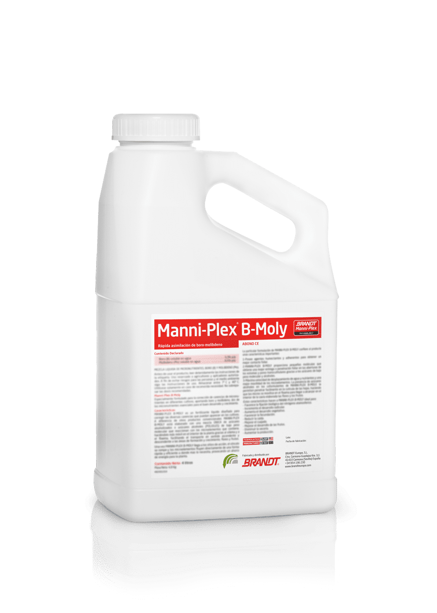nutrición vegetal de boro y molibdeno brandt manni-plex b moly