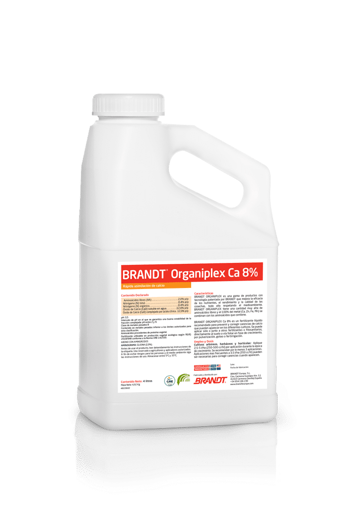 Suplemento nutritivo ecológico de calcio BRANDT Organiplex Ca